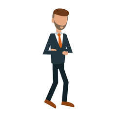 Executive businessman avatar vector illustration graphic design