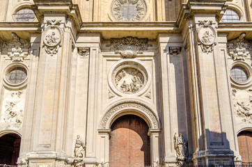 Fototapeta na wymiar Cathedral of Granada, Andalusia, southern Spain