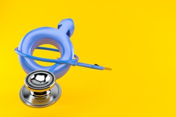 Stethoscope with male symbol