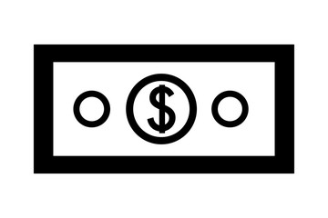 dollar money isolated icon