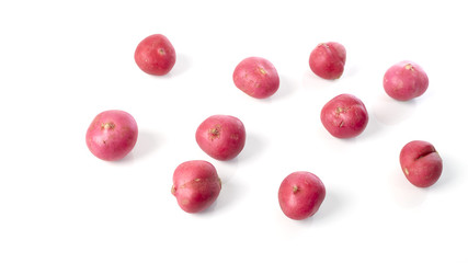 Close-Up Of Radish  White Background