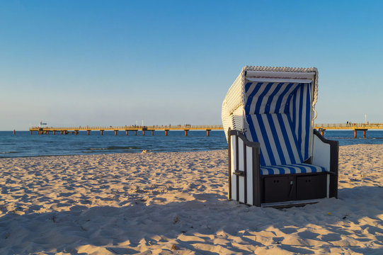 Strandkorb Seebr&uuml;cke Ostseebad Prerow