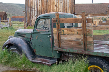 An Old Truck in the Ghost Town of Bodie Located in California's Eastern Sierra Mountains