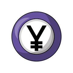 coin yen isolated icon