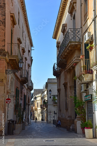 Italy Lecce Ancient Buildings And Streets Of The Old Town