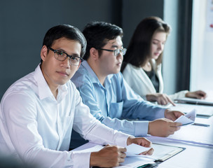 Business employee Meeting workshop Corporate Communication Teamwork Concept