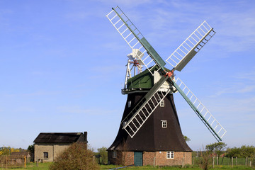 Plakat Windmühle in Holland, Deutschland, Europa