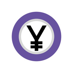 Obraz premium coin yen isolated icon