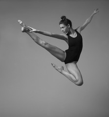 Ballerina in black body