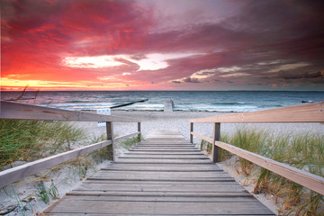 Obraz premium der Weg zum Meer