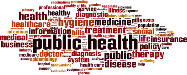 Public health word cloud