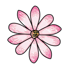 beautiful flower garden icon vector illustration design