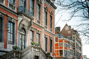 Obraz premium LIEGE, BELGIUM - February 24, 2018: City Hall in Liege city, Belgium