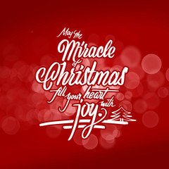 Christmas wishes lettering