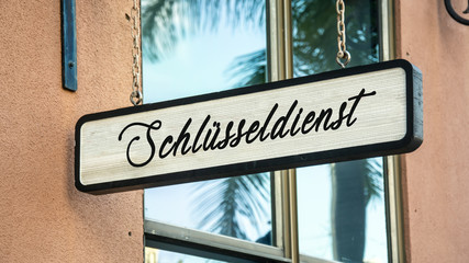 Obraz premium Schild 341 - Schlüsseldienst