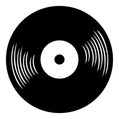 Vinyl Record Music Logo Icon