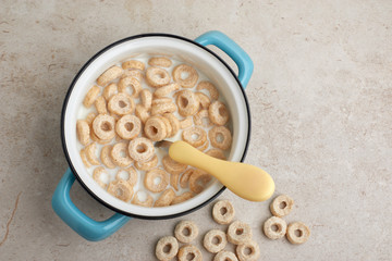cereal with milk, cheerios with whole grain honey natural product