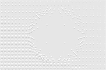 Abstract bumpy surface texture of gradient white and gray round dots. Vector illustration, EPS10. Can be used as background, backdrop, image montage, etc.