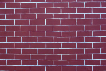 Red bricks wall background vintage and modern texture