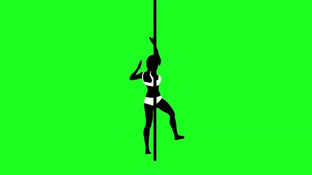 woman doing pole dance