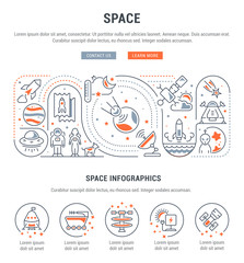 Linear Banner of Space.