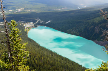 Lake Louise from above 3