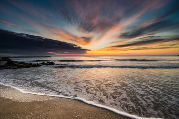 Fototapeta na wymiar Beautiful Sunrise on the Beach