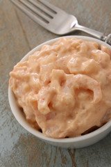 sandwich filling in dish