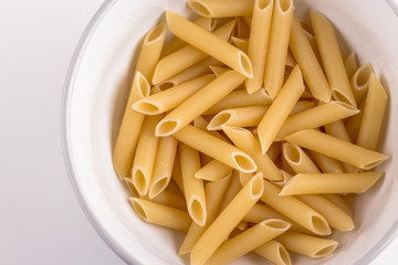 Italian Penne Macaroni Pasta raw