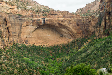 Zion National Park overlook of the valley, Utah, United States