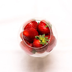 Strawberries in a glass 