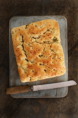 fresh baked Focaccia bread