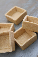 empty pastry cases