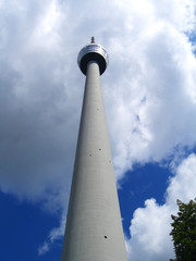 Obraz premium The TV Tower in Stuttgart, Germany - the first tv broadcasting tower of the world