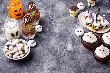 Assortment of Halloween treat for  party