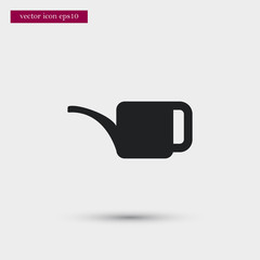 Obraz premium Watering can icon. Simple gardening element illustration. Vector symbol design from agriculture collection. Can be used in web and mobile.