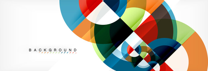 Obraz premium Vector circular abstract background