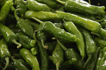 fresh green chillies