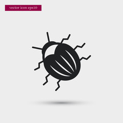 Colorado beetle icon. Simple gardening element illustration. Vector symbol design from agriculture collection. Can be used in web and mobile.