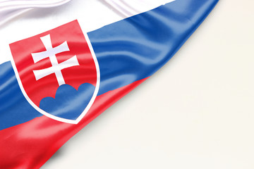 Slovak flag with a place for text