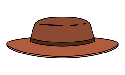 masculine elegant hat icon vector illustration design