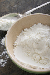 wheat flour in dish