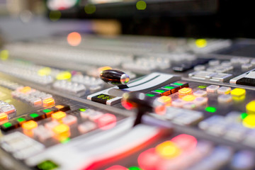 Blur background switcher or Switcher in studio news.