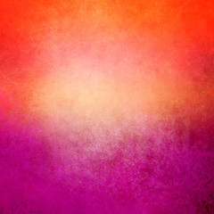 colorful orange purple and pink background with grunge texture, old distressed paint and warm vibrant colors