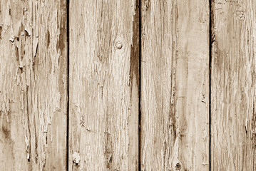 Old grunge wooden fence pattern in brown tone.