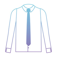 elegant shirt with necktie vector illustration design