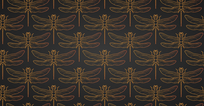 Black Gold Pattern Background Graphic by thisfishingclub