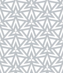 Vector seamless texture. Modern geometric background. Grid with hexagons and rhombuses.
