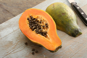 ripe papaya fruit