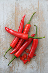whole red chillies